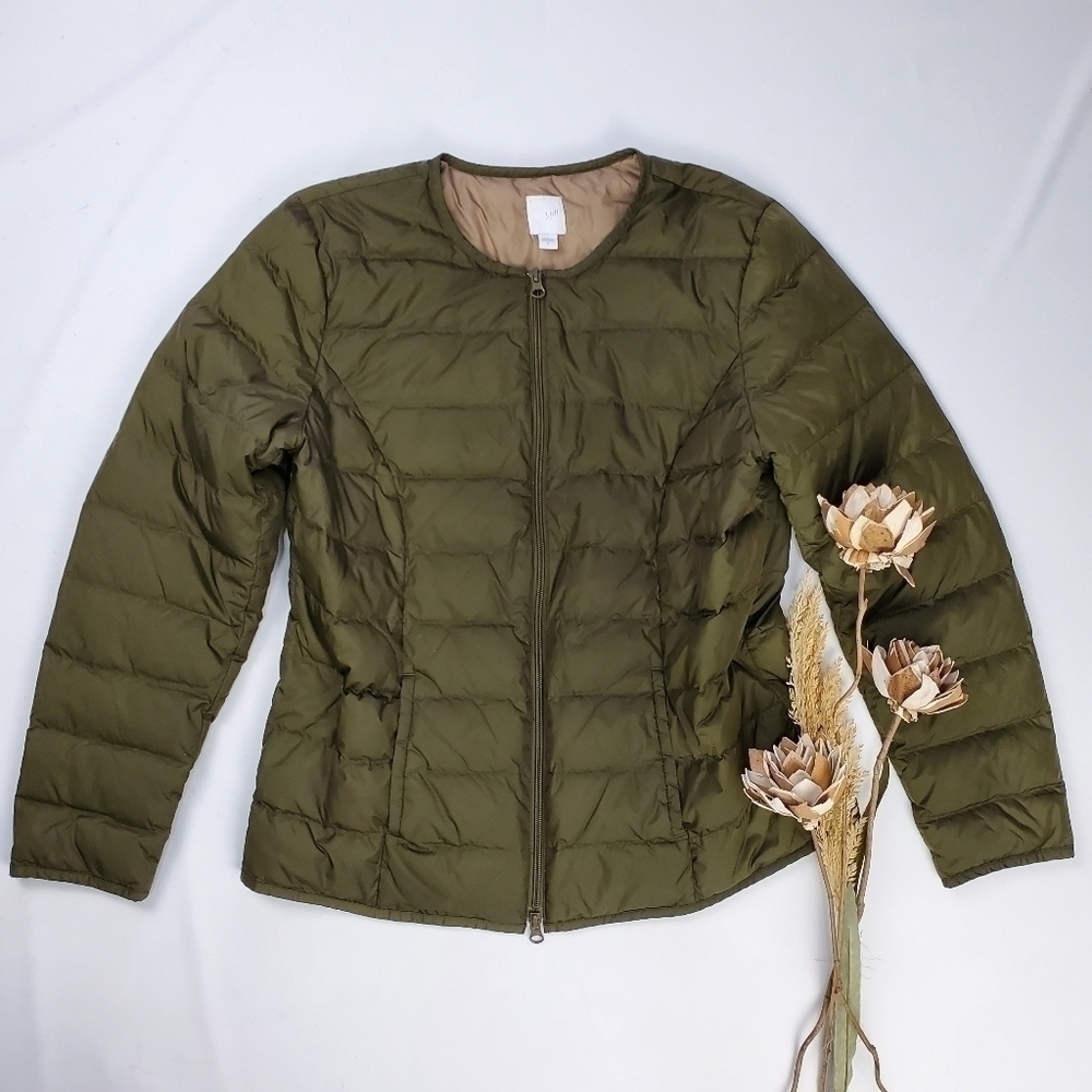 J. Jill Green Light Goose Down Puffer Jacket S - Picture 8 of 13